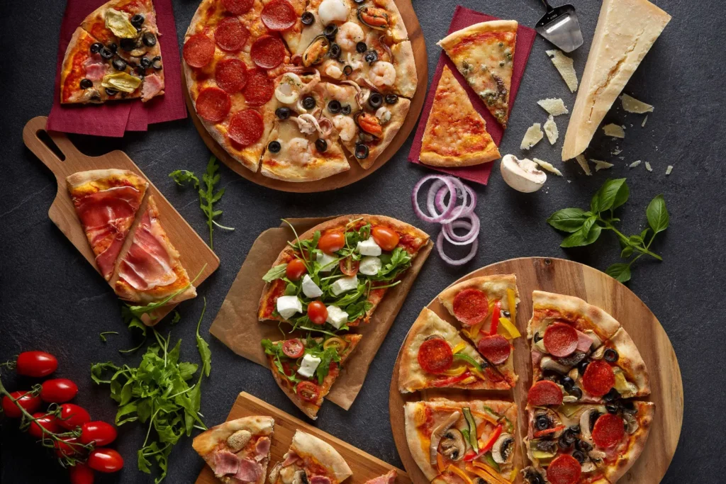 Pasta Fresca's different types of Pizza for Delivery in Singapore